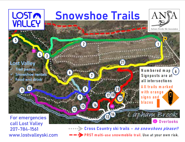 Snowshoe Trail Map