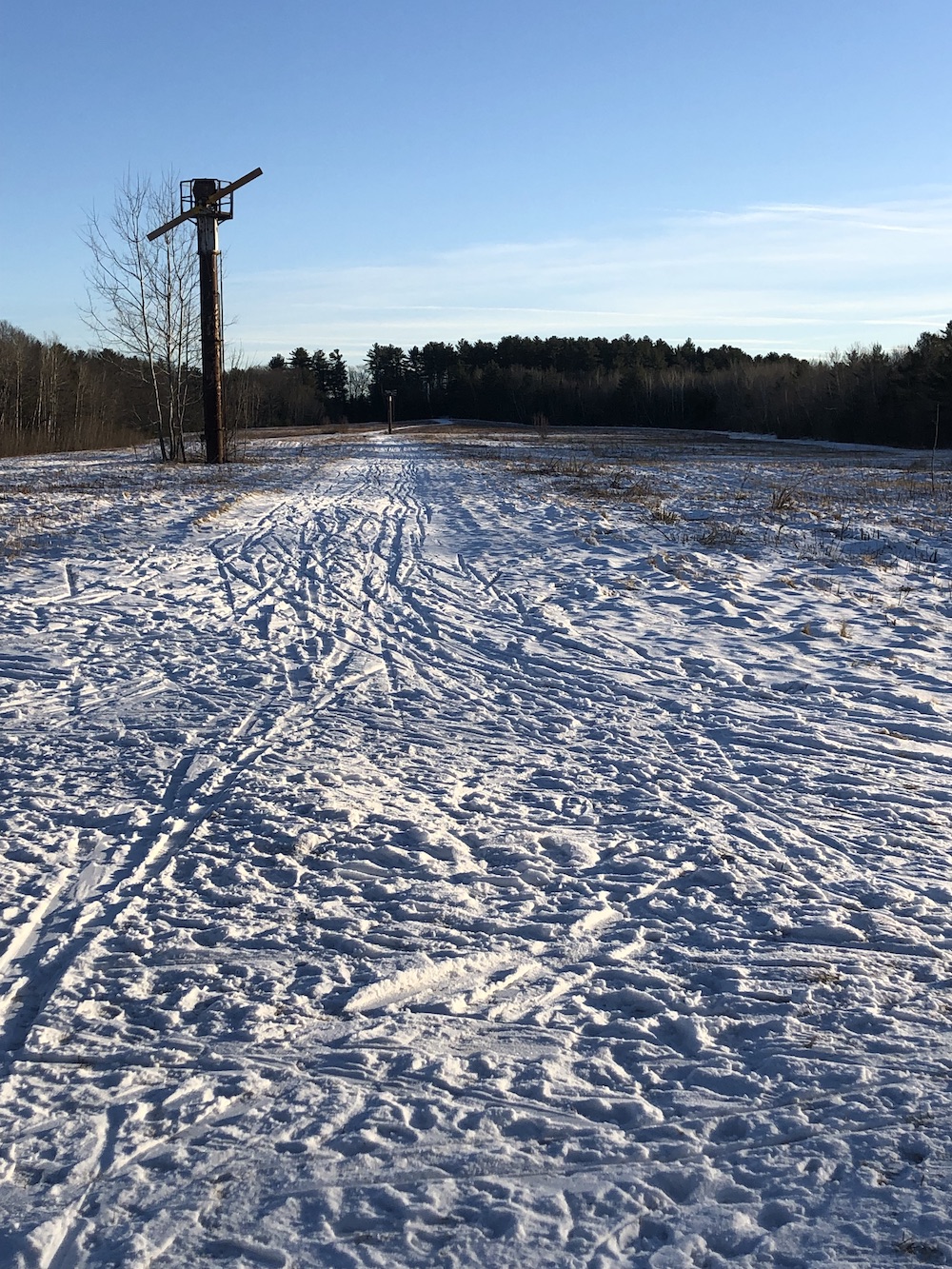 Bill Koch skiers left tracks