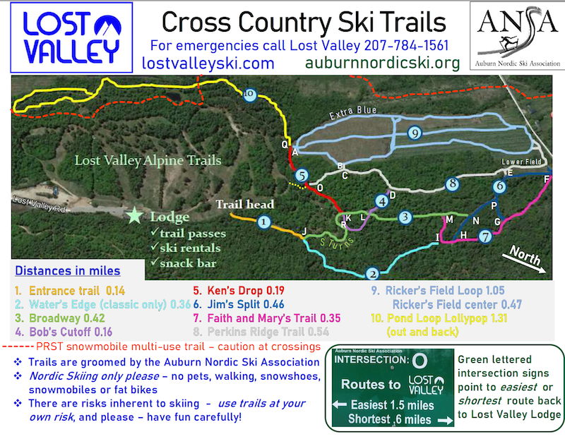 Nordic Ski Trail map